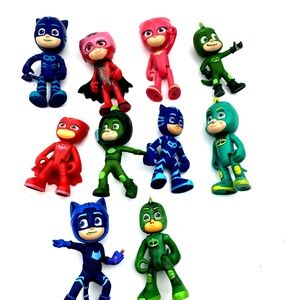 PJ Mask Action Figure Set of 10 Figures Just Play Toys Children Kids Boys Girls
